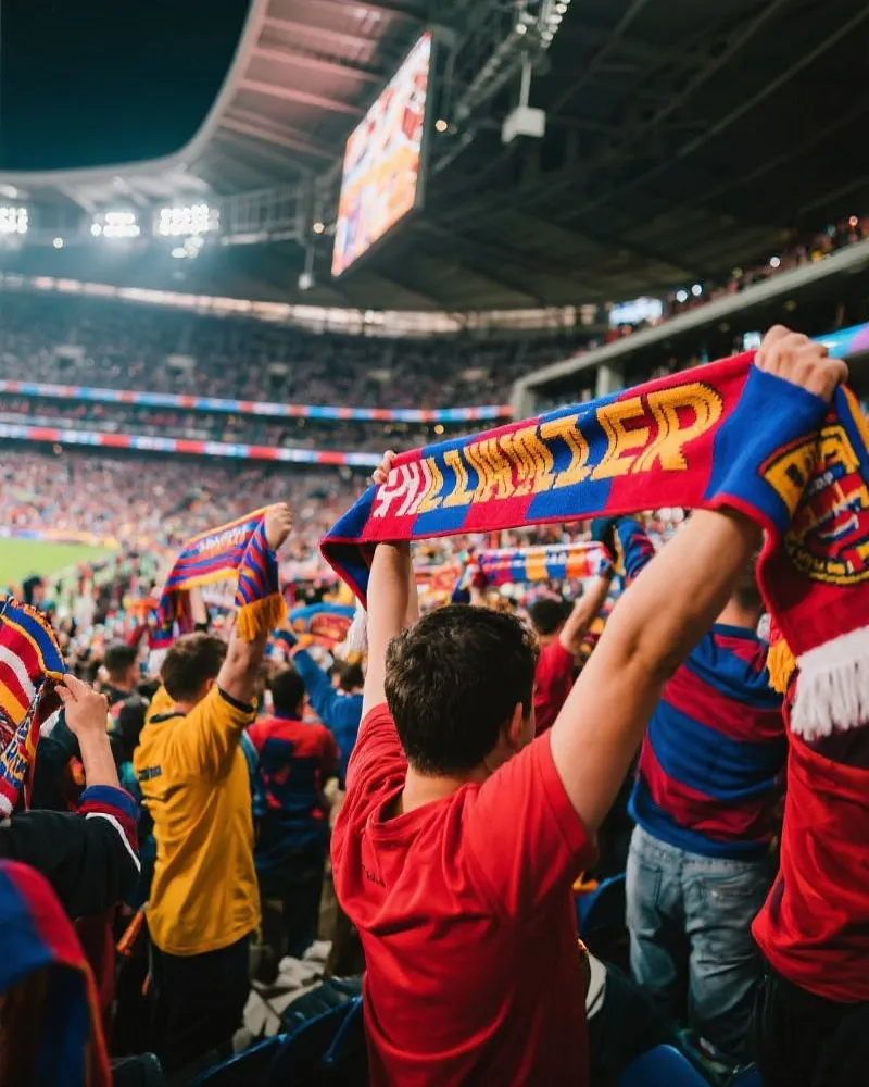 狂热的世界杯球迷现场