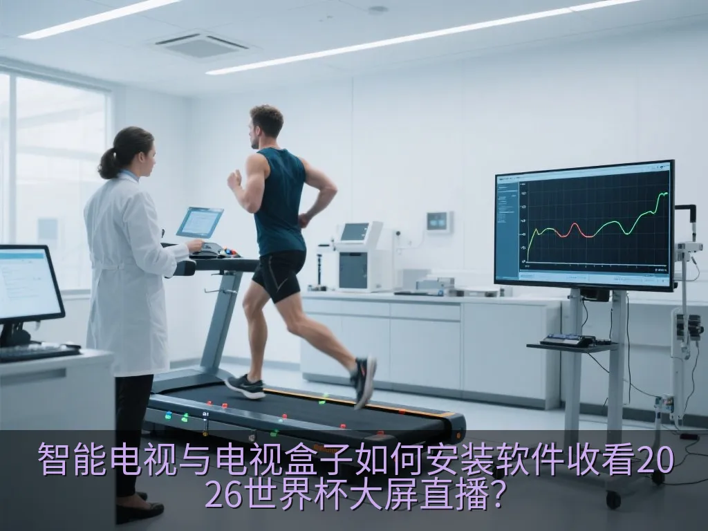 手持遥控器对准电视屏幕,屏幕上正显示体育频道的设置菜单